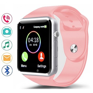 Đồng Hồ Thông Minh A1 Plus Thế Hệ Mới - GẮN SIM NGHE GỌI Màu Hồng Dành Cho Nữ