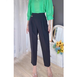 Quần tây đen công sở nữ lưng cao CHUU BLACK