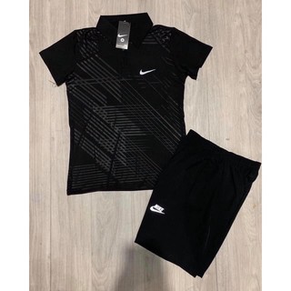 Sét bộ quần áo thể thao Nam có cổ cự mát