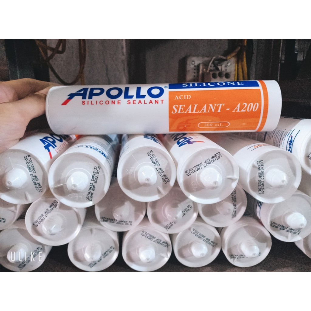 [Siêu Rẻ] Keo silicon Apolo A(100-200-300-500) + súng bắn keo