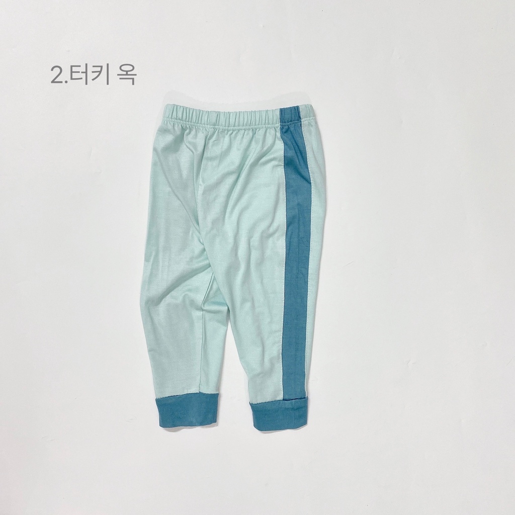 Quần dài thun lạnh phối kẻ thể thao cho bé trai/gái