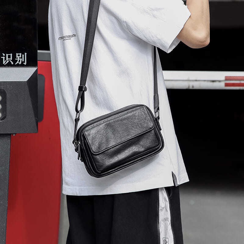 Túi đéo chéo nam thời trang da PU da mềm