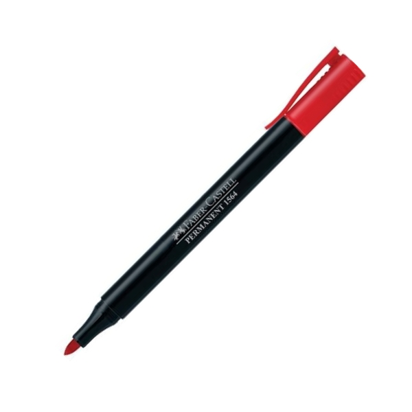 Bút đánh dấu vĩnh viễn red (đỏ) Faber 156421 - Faber-Castell