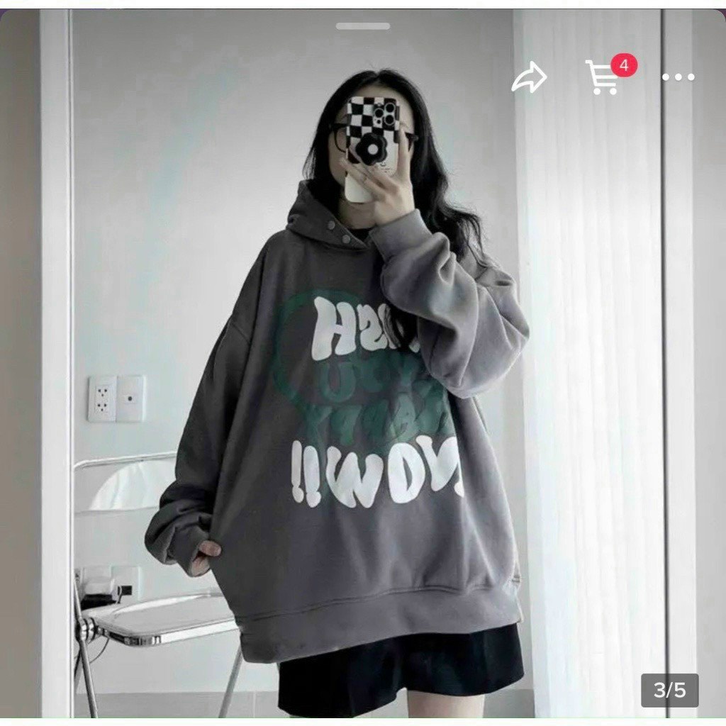 Áo Khoác nỉ HOODIE  UNISEX Nam Nữ Chất Vải nỉ cotton Dày Dặn Ấm Áp