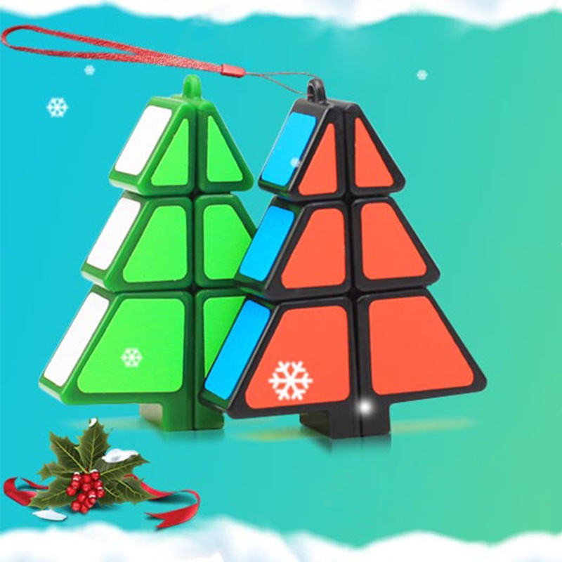 Khối Rubik Hình Cây Thông Giáng Sinh Dùng Trang Trí