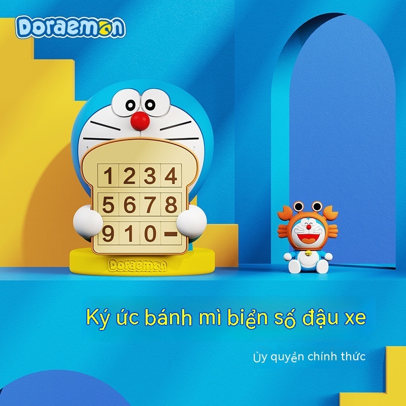 Thẻ Đậu Xe Tạm Thời Bằng Silicon Mềm Hình Doraemon Dễ Thương