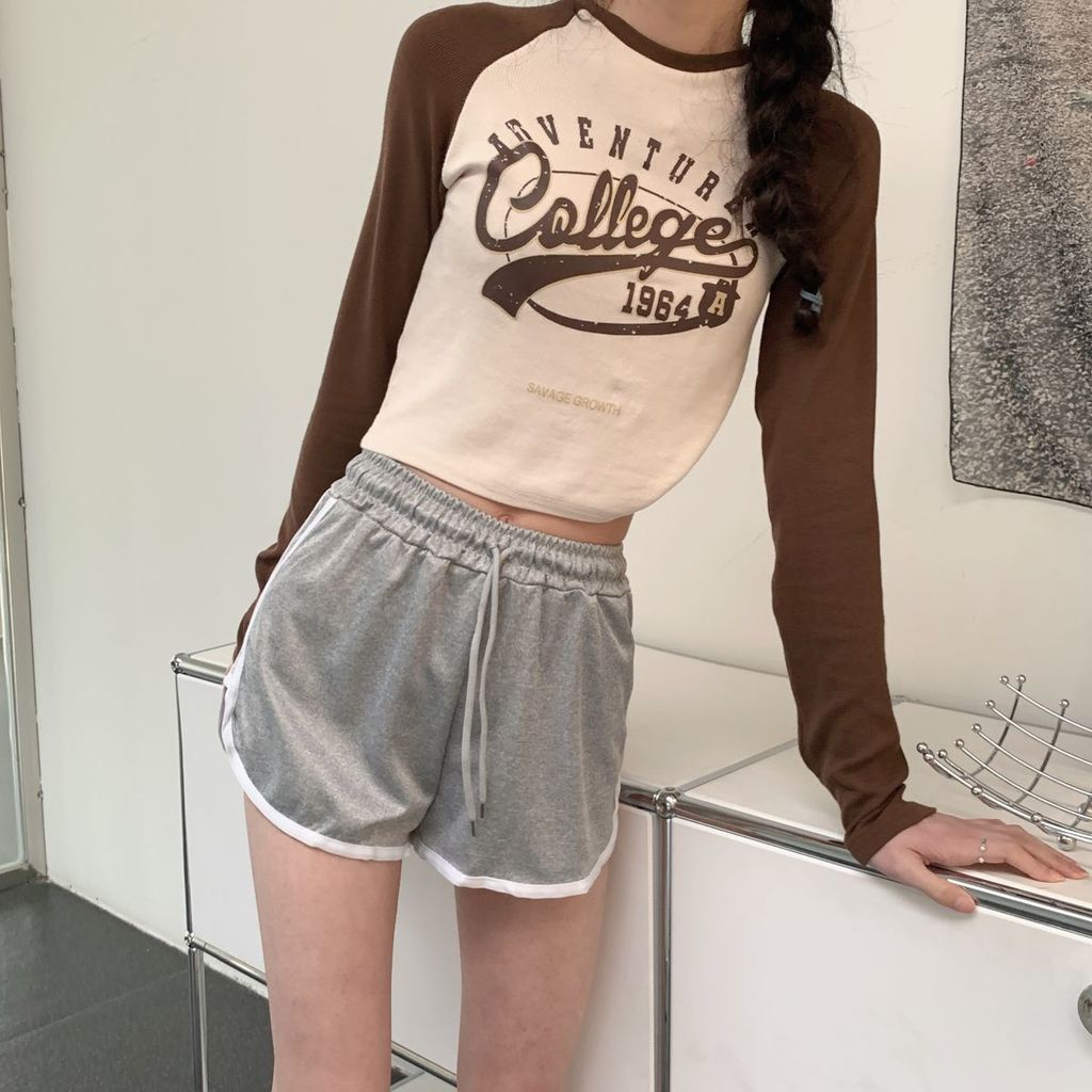 Quần Short Thể Thao Nữ Lưng Cao Dây Rút