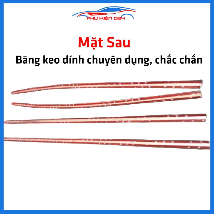 Bộ nẹp viền chân kính inox Mazda 3 2020-2023
