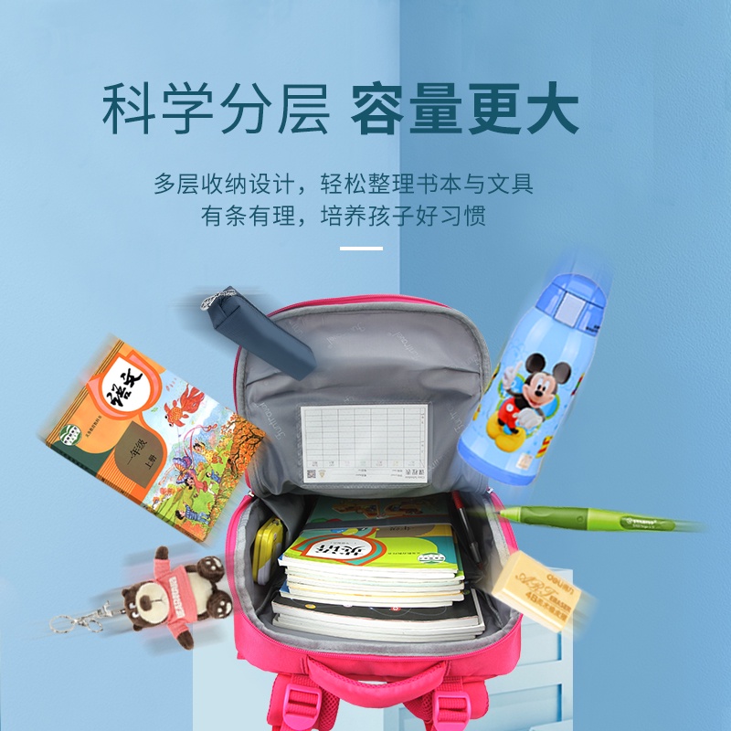 Ba lô đi học FUNTRAVEL màu sắc đơn giản thiết kế độc đáo dành cho bé