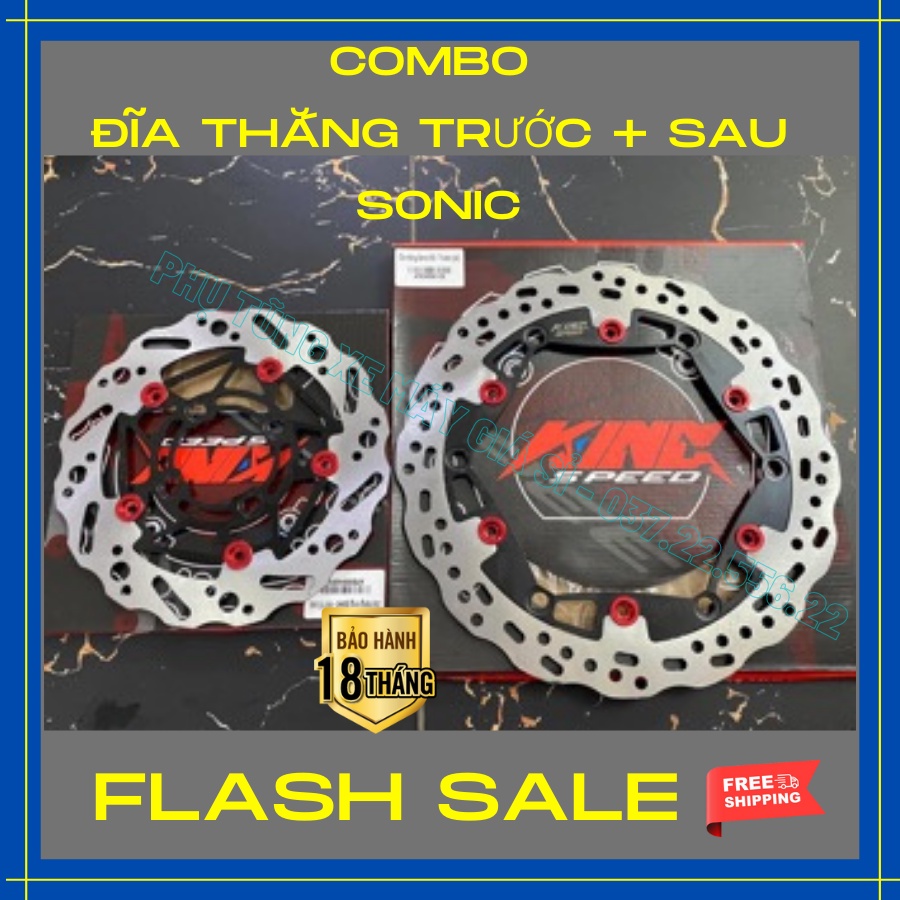 Đĩa thắng KingSpeed  _ Lắp chuẩn zin cho xe SONIC