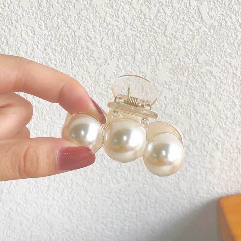 Kẹp tóc đính ngọc trai nhân tạo kiểu dáng thanh lịch cho nữ