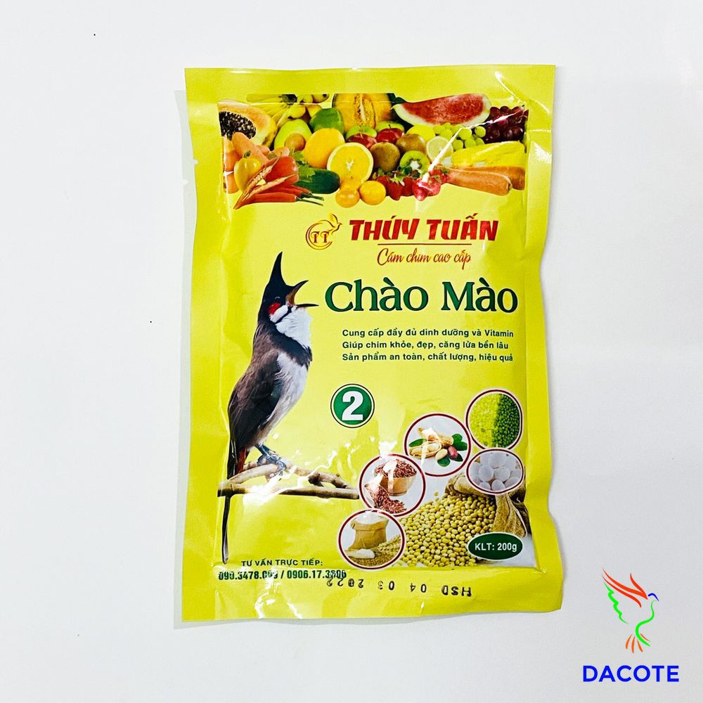 Cám chim chào mào Thúy Tuấn số 2 cao cấp 200gram - Cám chào mào Thúy Tuấn cao cấp