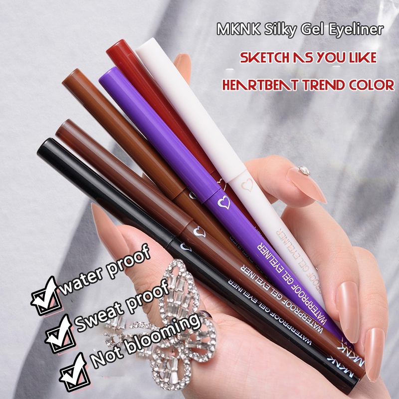 Bút Kẻ Mắt Dạng Gel Màu Nâu Lì Lâu Trôi Chống Nước Mau Khô Không Nở