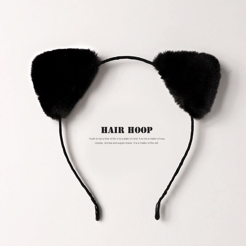 Băng Đô Tai Mèo Phối Lông Hóa Trang Thời Trang Cho Nữ