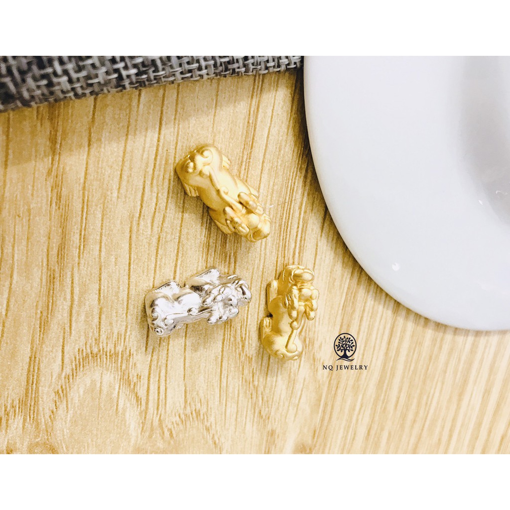 Charm bạc hình tỳ hưu 7*15mm