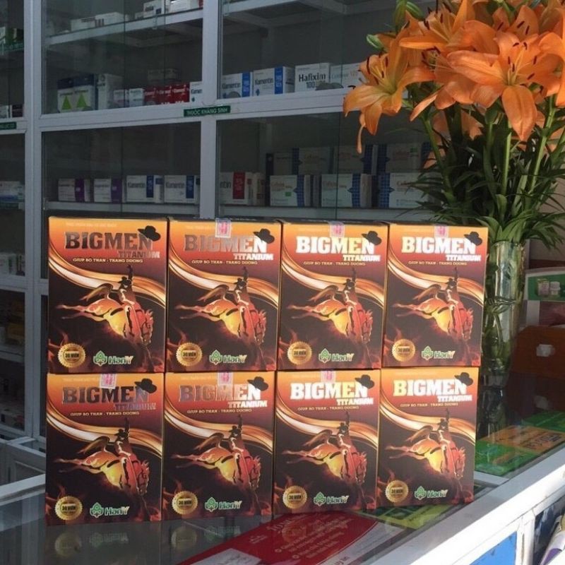 Viên uống BIGMEN TITANIUM mẫu mới nhất, date mới nhất