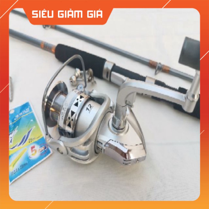 [Combo] R Bộ Cần Câu Shimano 2 Khúc Máy JK Cối Kim loại tặng kèm phụ kiện [Giá rẻ]