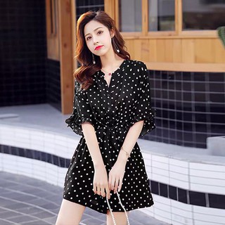 SÉT BỘ | JUMPSUIT CHẤM BI THẮT NƠ DỄ THƯƠNG | SÉT CHẤM BI