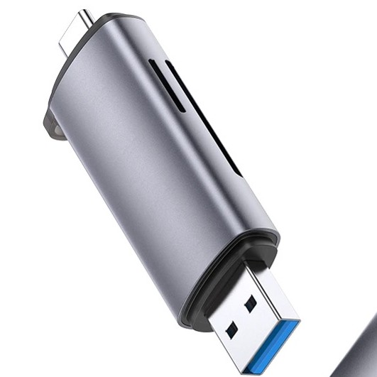 mituotshop-HCC.Đầu đọc thẻ OTG Type C cho điện thoại & máy tính combo