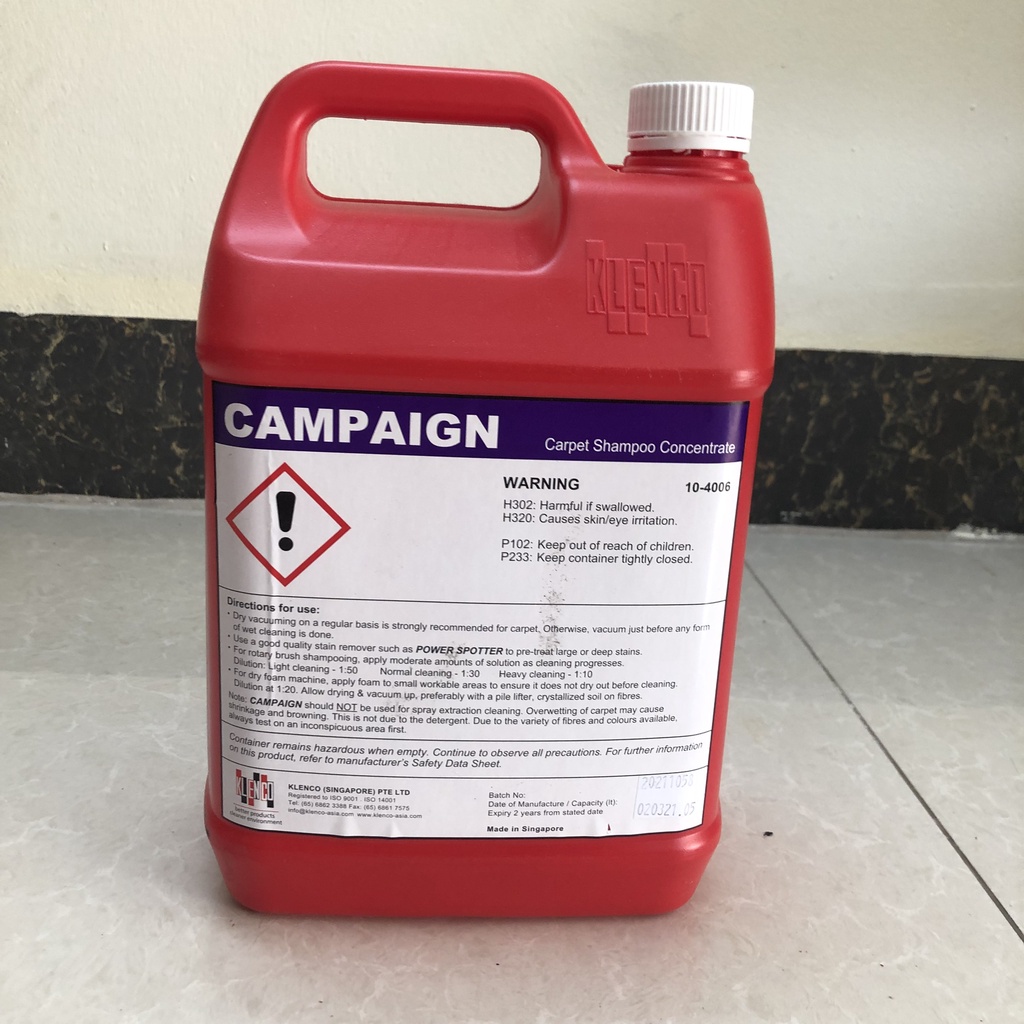 Hóa chất giặt thảm Campaign TMP Klenco