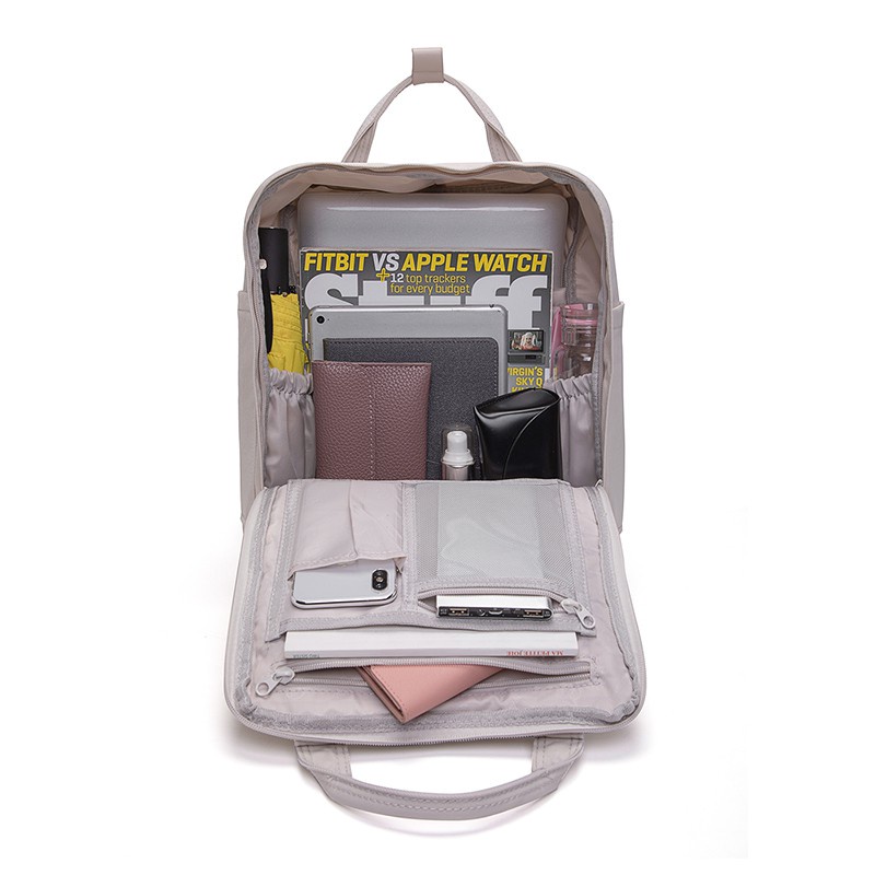 Balo Thời Trang NX Doughnut Chống Thấm Nước Nhiều Ngăn , Chống Sốc Laptop 14 inch-Bảo Hành 12 Tháng