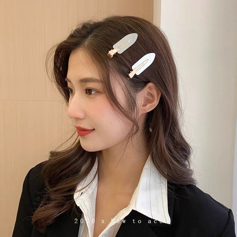 Kẹp nhựa màu sắc cố định tóc 1 cái