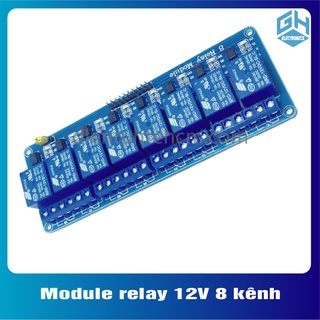Mạch module relay 8 kênh 12v chịu được hiệu điện thế lên đến 250vac 10a