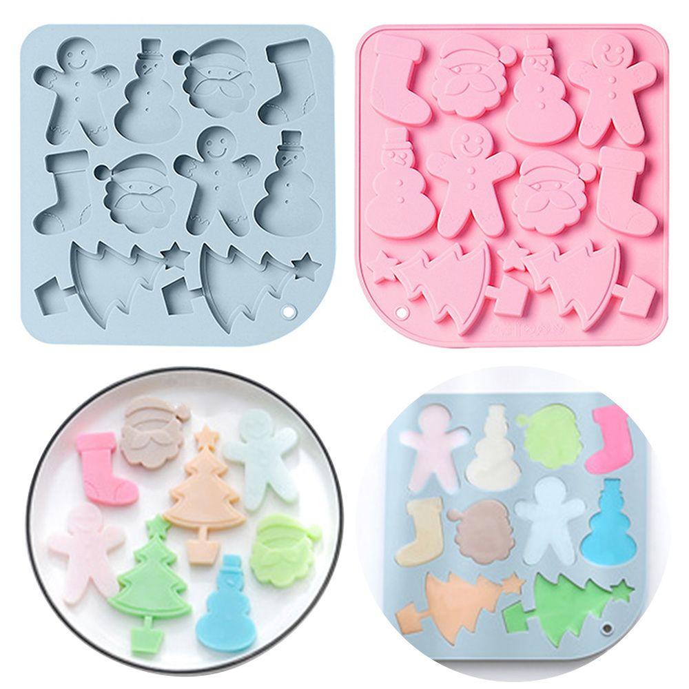 KRNY Khuôn Silicone Làm Bánh &amp; Socola Hình Ông Già Noel