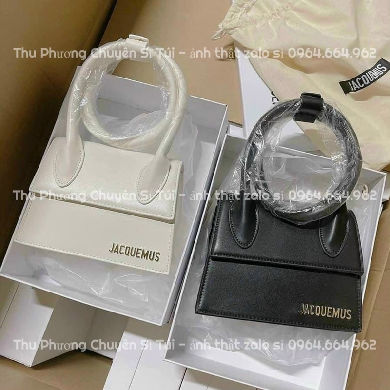 [FULLBOX] Túi xách cầm tay Jacque quai xoắn size to, đính logo nổi sang chảnh chuẩn hàng sup (ảnh thật shop chụp)