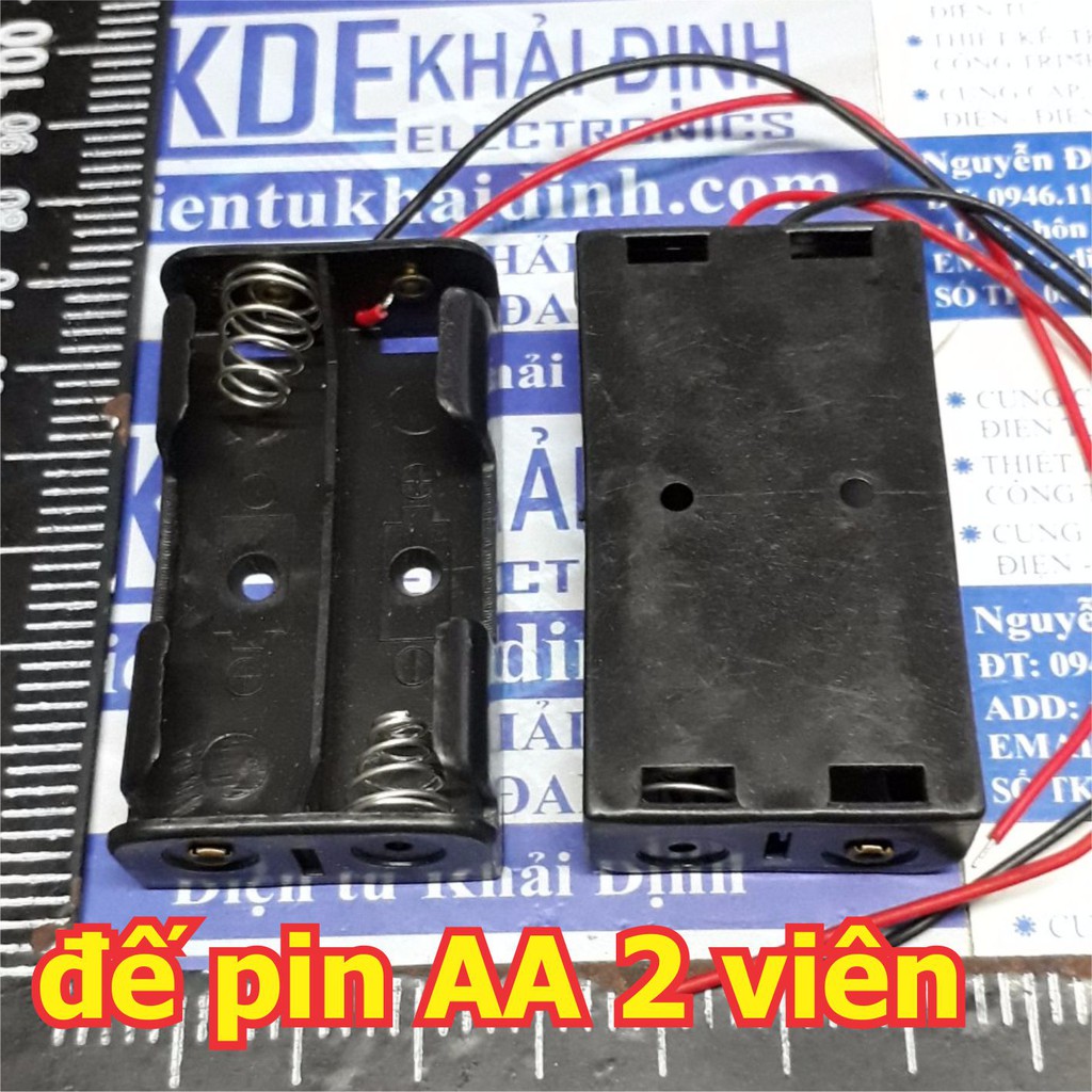 hộp, đế pin, khay đựng pin AA 1/2/3/4 viên loại nối tiếp kde2437