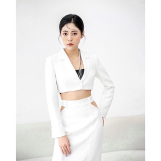 [ COLIN SET ] Set Vest Croptop Chân Váy Cut Out Eo✨