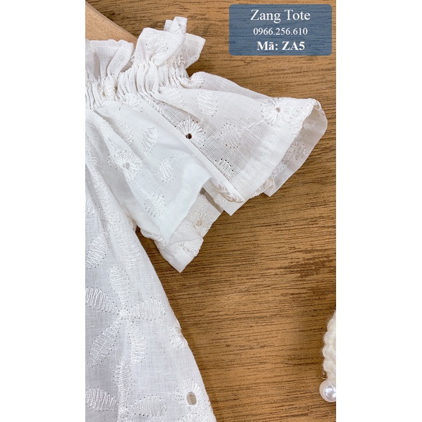 ZA5 - Áo trễ vai ren trắng diện hè cho bé gái chất boil Hàn cao cấp cực xinh đáng yêu - Zang Tote