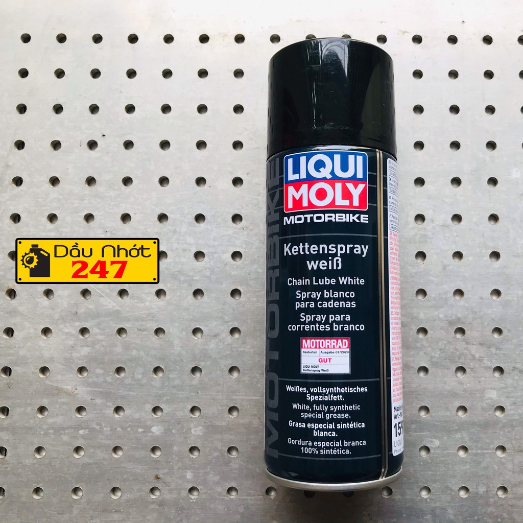 Chai xịt dưỡng sên/xích Liqui Moly Chain Lube White 400ml - 1591