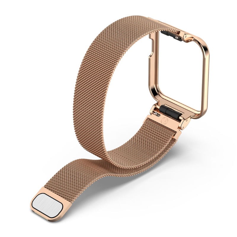 Dây đeo làm từ thép không gỉ có vỏ đồng hồ dành cho Mi Watch Lite / Redmi Watch 1