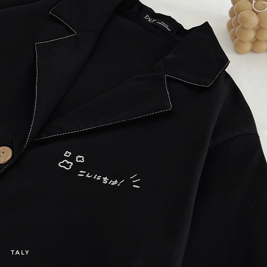 Áo Sơ Mi Tay Ngắn ONGY chỉ viền TALY A110