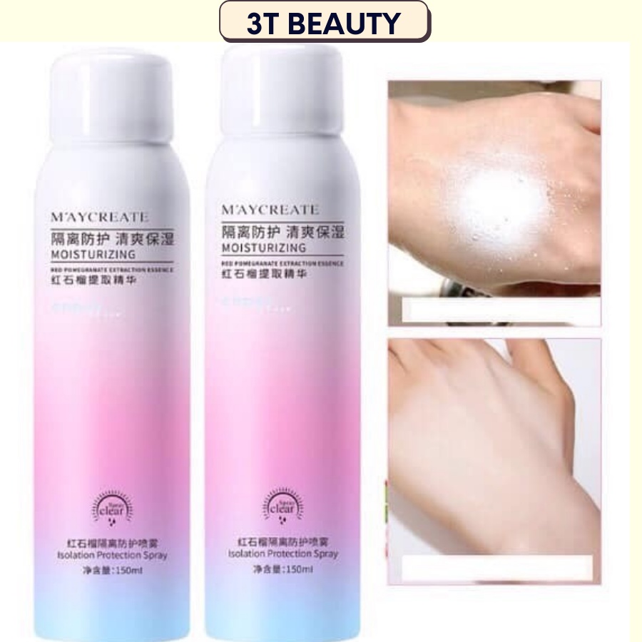 Xịt chống nắng nâng tone make up maycreate nội địa Trung PVN3700