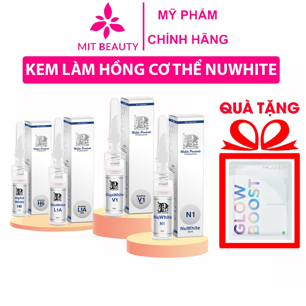 Kem Nuwhite Mibiti Prudente Hồng Nhũ Hoa N1, Hồng Bikini V1, Khử Thâm Nách Bẹn H6, Hồng Môi L1A Chĩnh Hãng