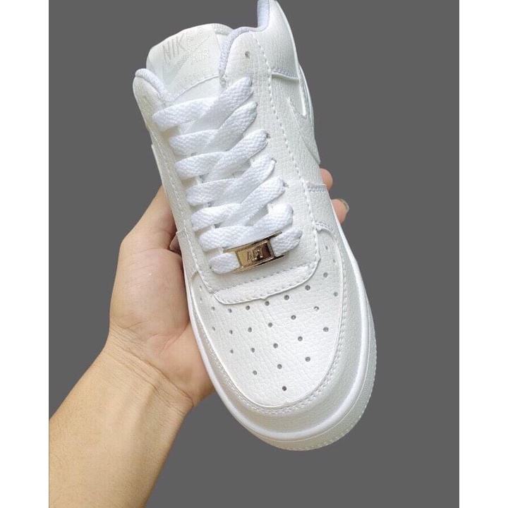 Giày thể thao AF1 trắng độn đế 3 phân fucll size nam nữ