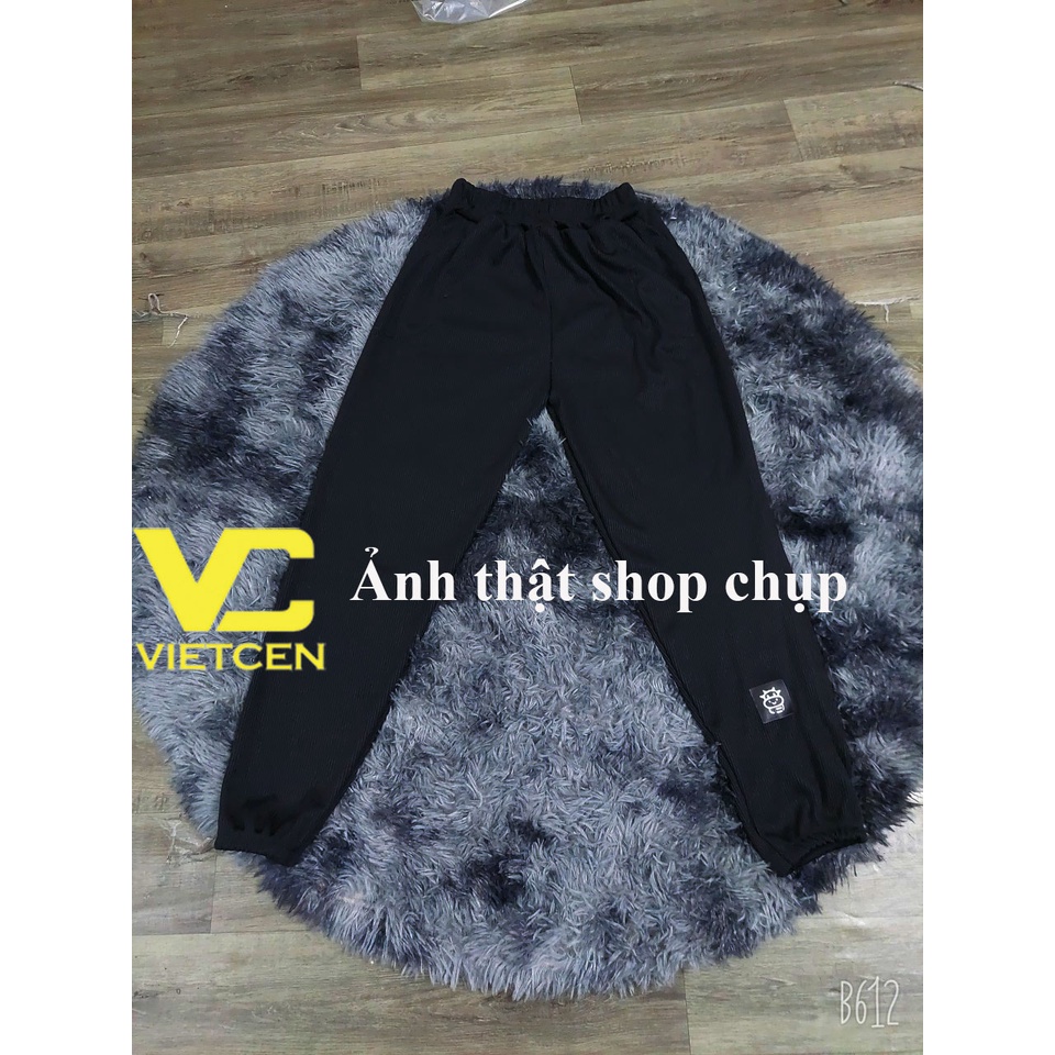 Quần jogger nữ ống rộng bo gấu Unisex Quần bom tập gym LOCOWN cá tính - CUTE_ZOO