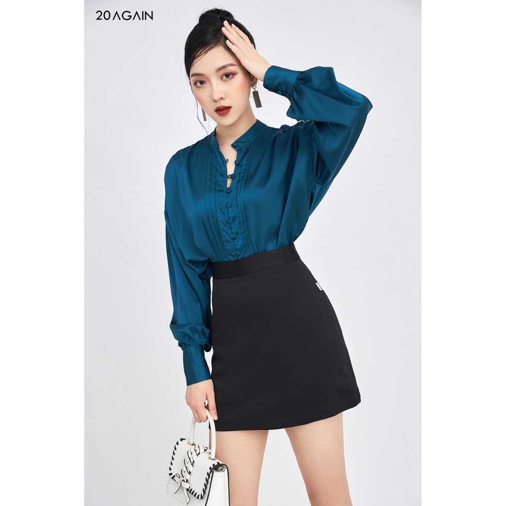 [Mã WABRAG99 giảm 10% đơn 99K] Chân váy dáng A basic 20AGAIN cạp cao tôn dáng, vải dày dặn không xù JAA1295 | BigBuy360 - bigbuy360.vn