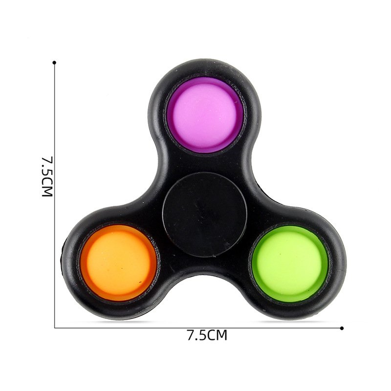  COB ABS Fidget Spinner EDC Spinner For Autism ADHD Anti Stress Hand Spinners Bearing Trispinner Finger Toy Focus Fidgeting Restless Tri-Spinner High Quality Adult Kids Funny Toys