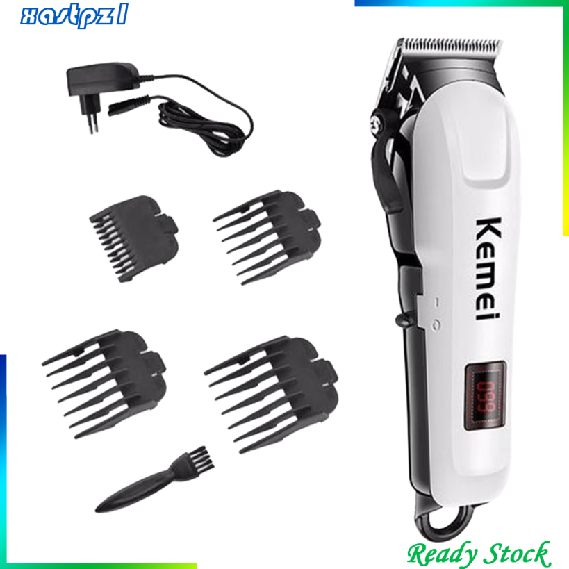 [Ready Stock]Men Electric LCD Hair Clipper Trimmer Haircut Machine Barber Shop Shaver EU