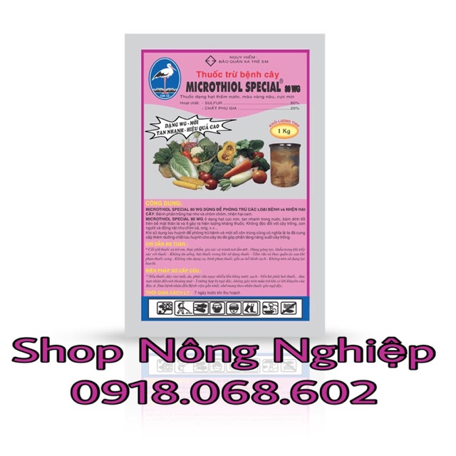 MICROTHIOL SPECIAL 80WG thuốc trừ nấm, bệnh gây hại cho cây.