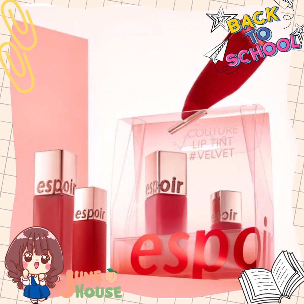 Bộ Son Kem Lì Espoir Couture Lip Tint Velvet Moon Lit Set
