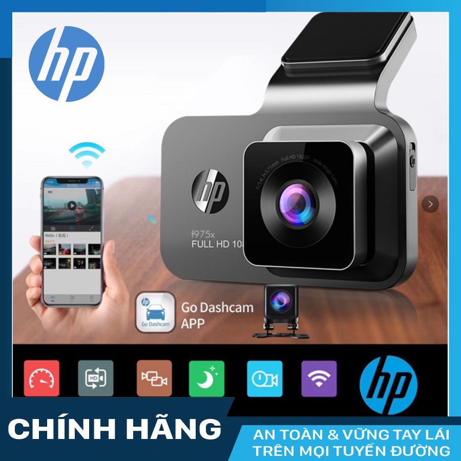 Camera hành trình ô tô HP F975x Wifi G.P.S | BigBuy360 - bigbuy360.vn