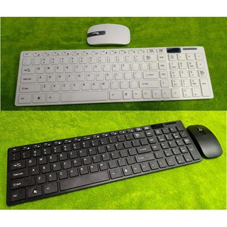 [Sales off] Bộ bàn phím + chuột không dây trái táo có bàn phím số siêu rẻ