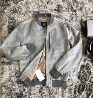 Áo khoác da lộn Bershka