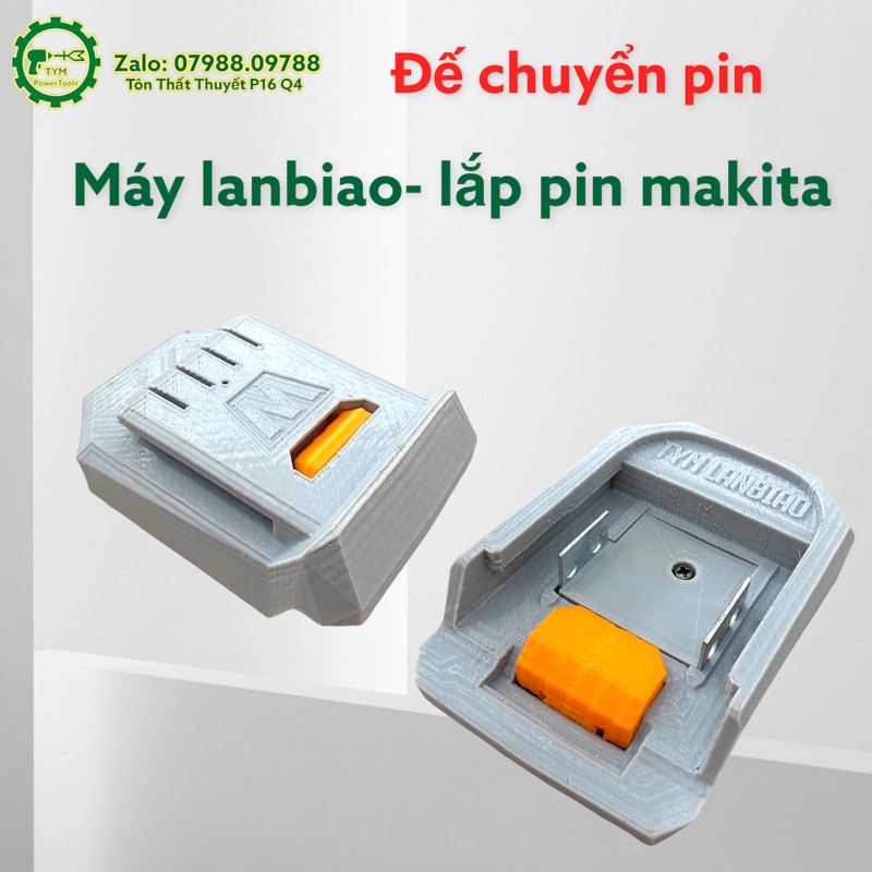ĐẾ CHUYỂN PIN CHO MÁY LANBIAO SỬ DỤNG PIN MAKITA