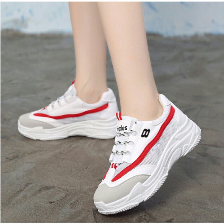 Giày sneaker nữ trắng số 8 huyền thoại cá tính thể thao (mã A077)