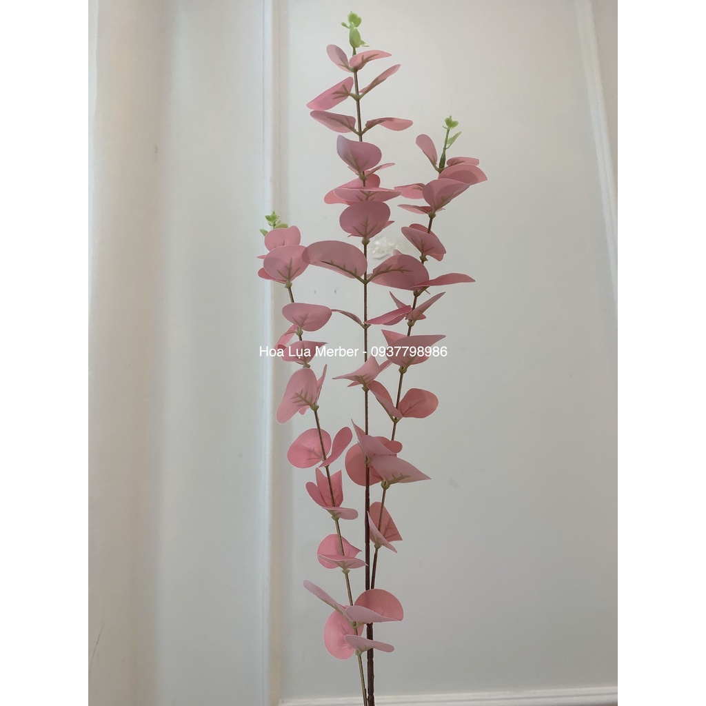 Cành Lá Táo Giả Trang Trí 3D 3 Nhánh 80cm Cao Cấp 4 Màu Mơ Bơ  - Trang Trí Decor Cắm Hoa Cắm Bình